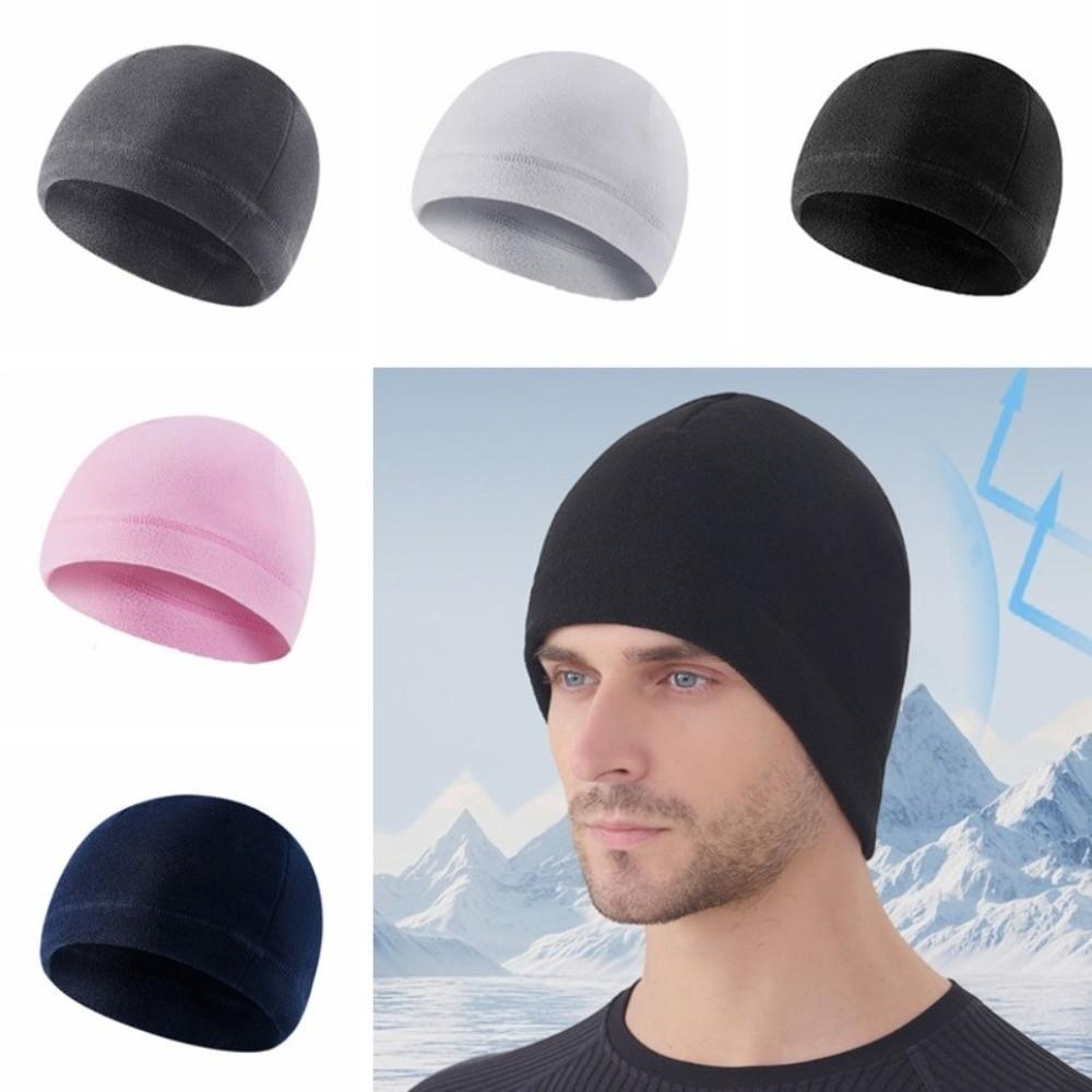 Polar Fleece Running Winter Sport Cap Warmer Outdoor Warm Hat Winter Running Hats Cycling