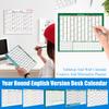 Круглогодичный настольный календарь-планер на английском языке, настольный и настенный календарь, креативный и минималистичный планер