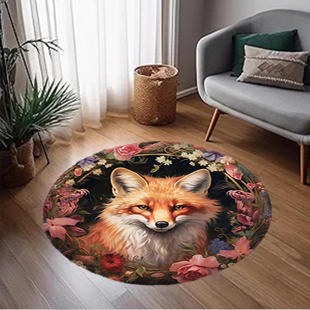 1pc fox design home carpet non slip office decor gift living room bedroom