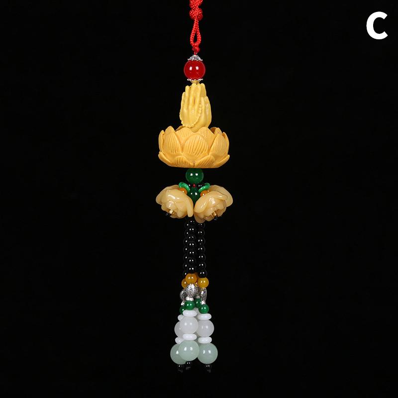 Car Pendant Out Of The Buddha And Into The Safe Chinese Style Resin Car Interior Pendant Pixiu Rearview Mirror Pendant