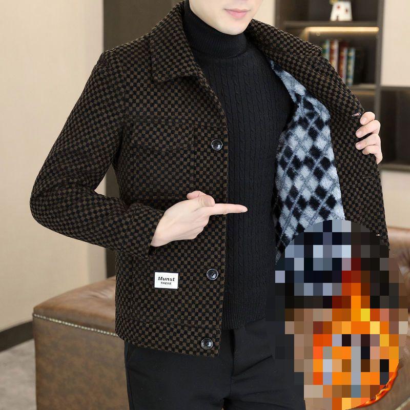 Мужская клетчатая флисовая куртка: Теплая, стильная одежда для зимы и осени