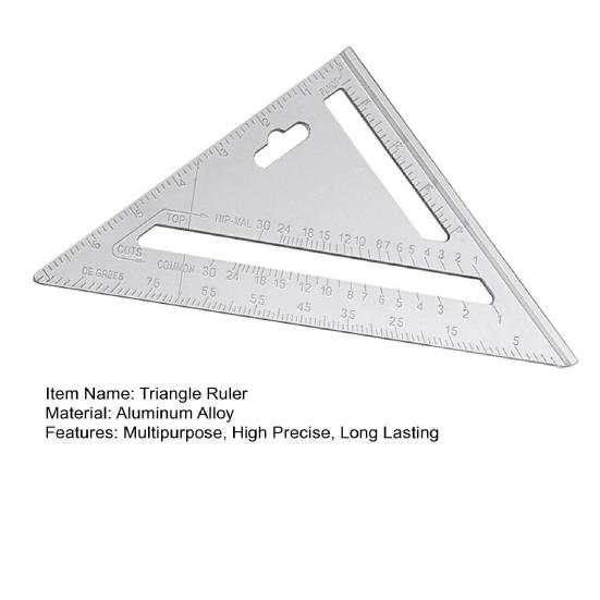 Треугольная линейка, высокоточная, компактная, портативная, многофункциональная, двойная, лазерная линейка, плотницкий измерительный инструмент для разметки