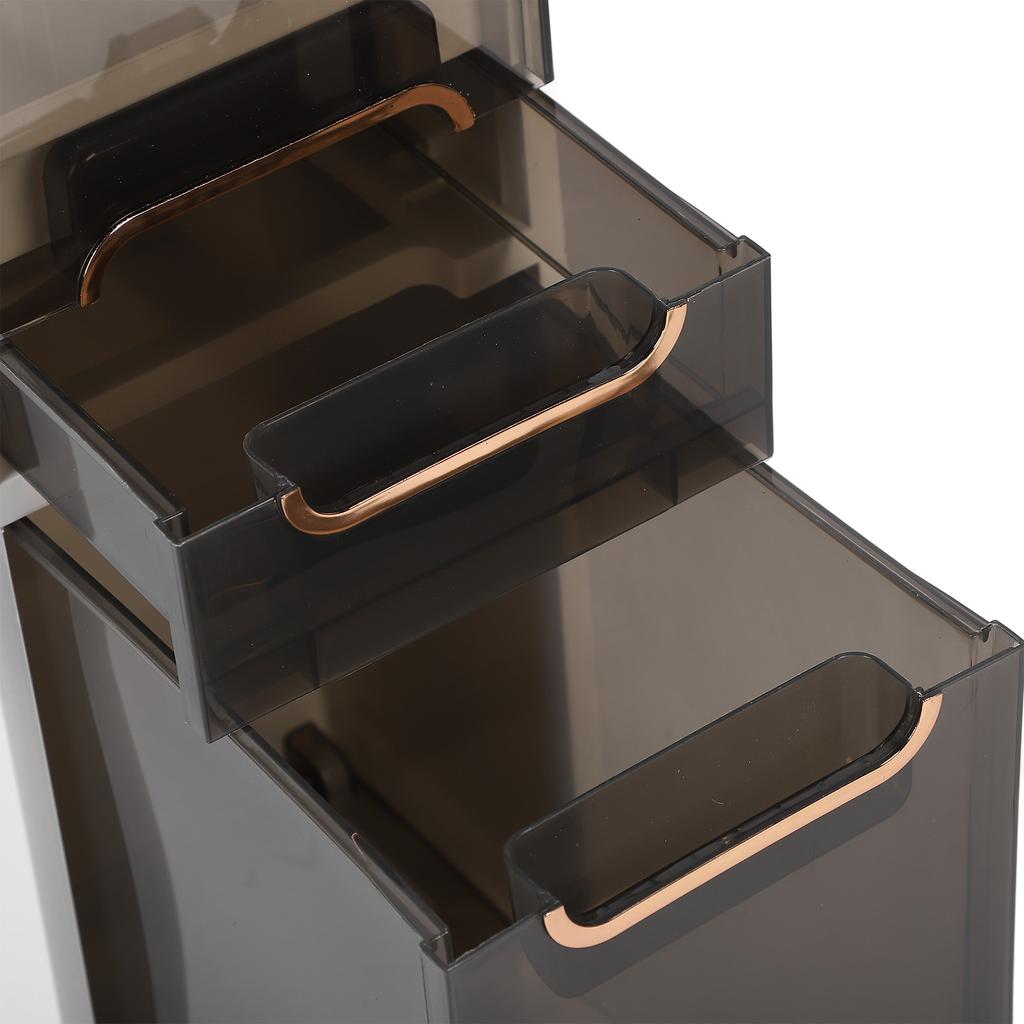 Тонкий шкаф для хранения в ванной, пластиковый узкий шкаф для хранения в ванной, экономия места для напольного органайзера, боковой блок