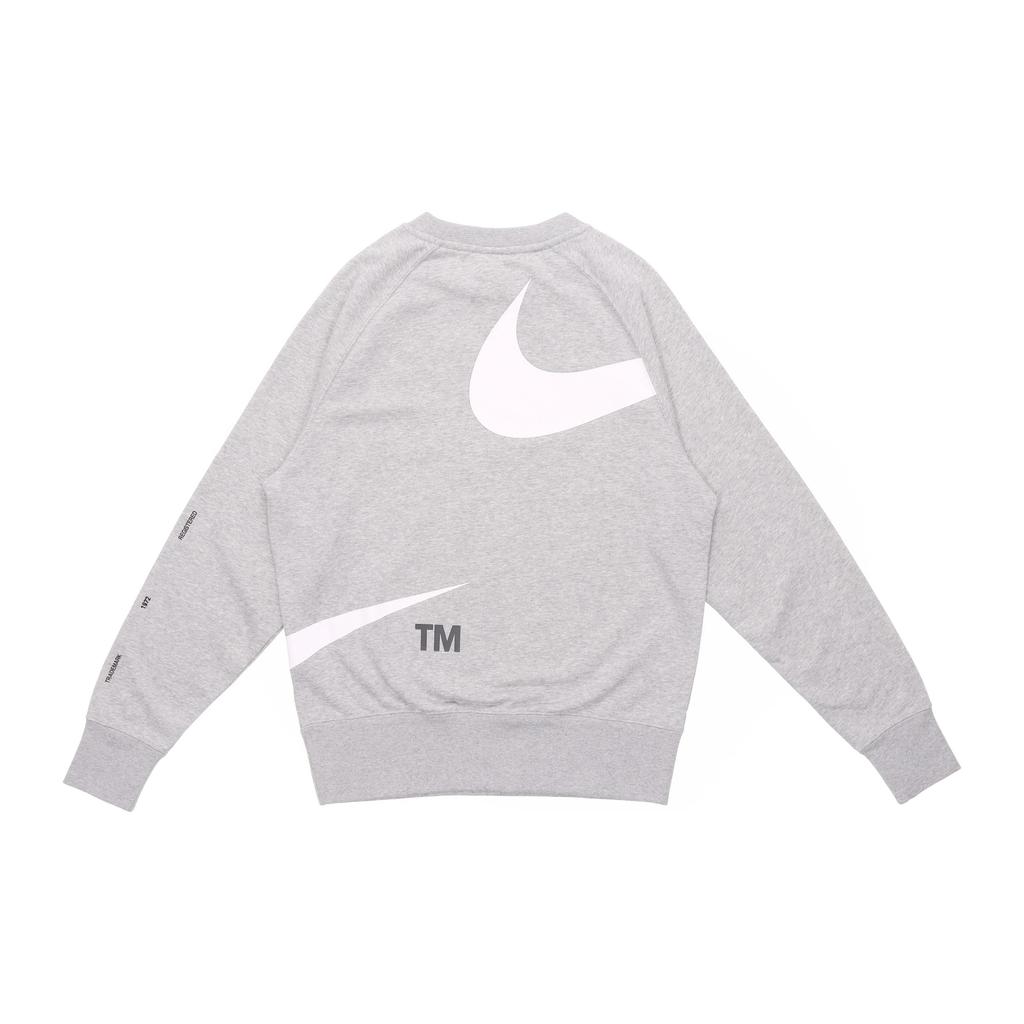 Nike Вязаный пуловер с большим логотипом Swoosh, мужские топы, серый DD6097-063