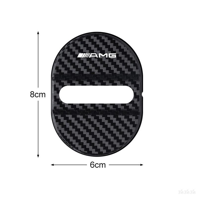 Car Door Lock Covers Protect StickersWaterproof Rust-proof Caps For Benz AMG W204 W205 W203 W211 W212 W213 W201 W210 Accessories LL3