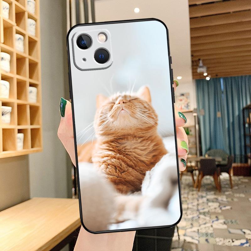 Применимый чехол для мобильного телефона iPhone16, новый чехол для мобильного телефона с изображением пары животных и милых кошек, чехол для мобильного телефона с изображением кошек