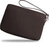 [Evoon] Changeable Clutch Bag, Genuine Leather, Clutch Bag, Men's Pouch, Shoulder Bag, Accessory Pouch, All In One (Dark Brown)