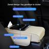 Многофункциональная автомобильная подлокотник-бокс, кожаная подушка с 2 USB-портами для быстрой зарядки и местом для хранения