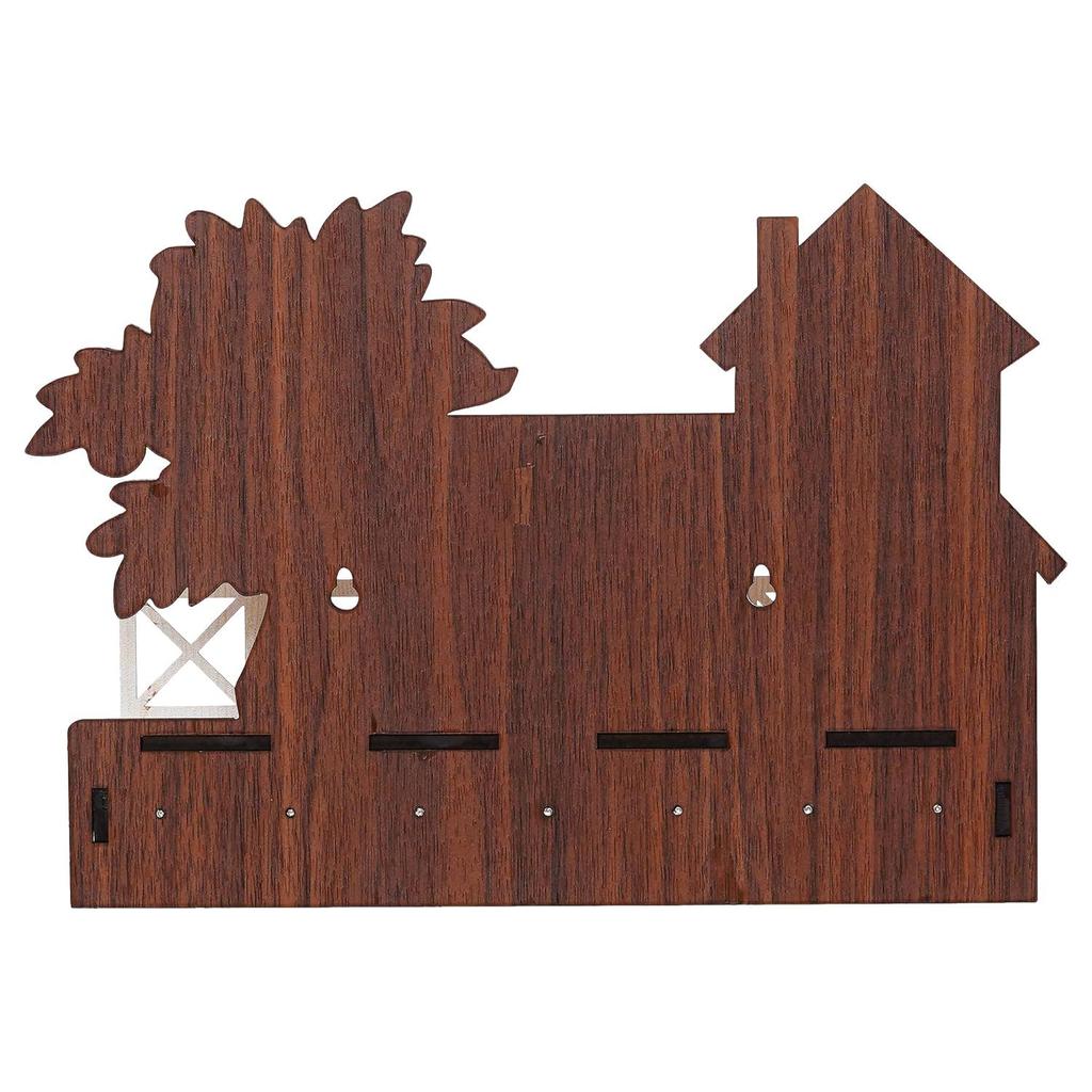 Деревянный держатель для ключей с подставкой для зарядки мобильного телефона и пультом дистанционного управления для декора дома/офиса, держатель для ключей