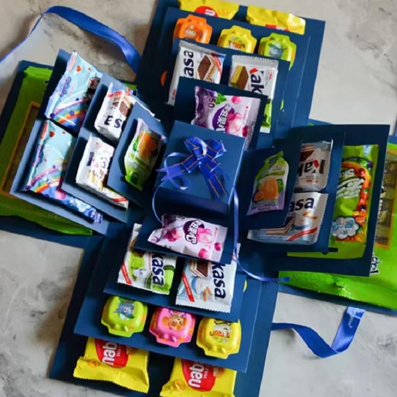 Create a Unique Surprise Explosion Box for Valentine's Day DIY Gifts with Memories of Wedding and Birthday Anniversaries