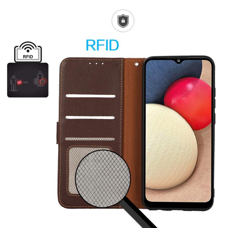 For Samsung Galaxy S26 Ultra 5G KHAZNEH Litchi Texture Leather RFID Phone Case