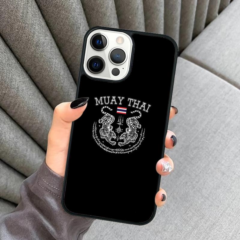 Чехол для телефона Kickboxing Fight Muay Thai для iPhone 17 Air 16 16e 15 13 14 Pro Max 11 12 Plus 2022 MAX Защитный чехол coque
