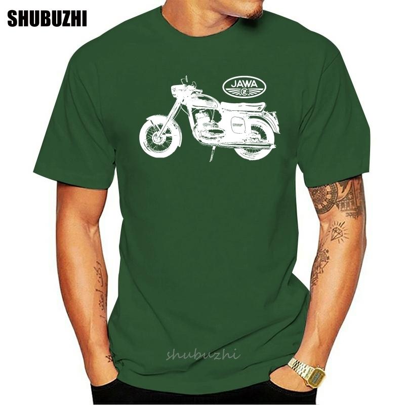 Крутая футболка Jawa Motorcycle 1950 1950 Цилиндр 350 Мотоцикл Унисекс Футболка хлопковая футболка мужская летняя модная футболка европейский размер