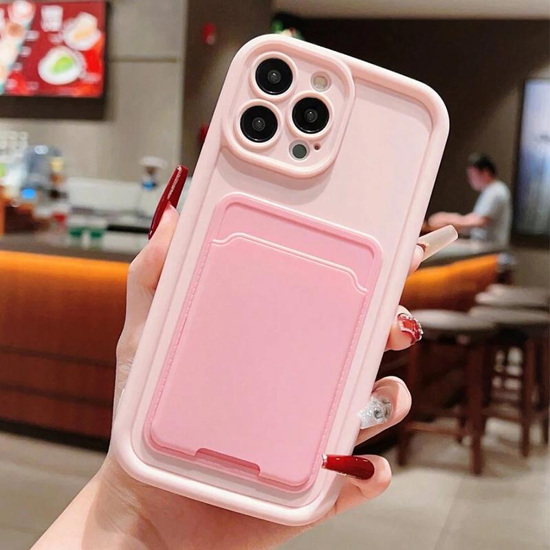 Роскошный силиконовый кошелек-чехол для телефона для iPhone 17 16 15 14 11 13 12 Pro Max Air 16E 16 15 Plus Слот для держателя карт Ударопрочный чехол