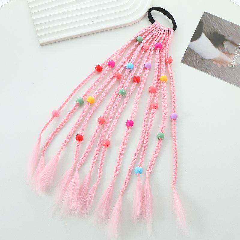 1 шт. Новый милый детский плетеный парик-хвост, повязка на голову, резинки для волос, аксессуары для волос, украшение для волос