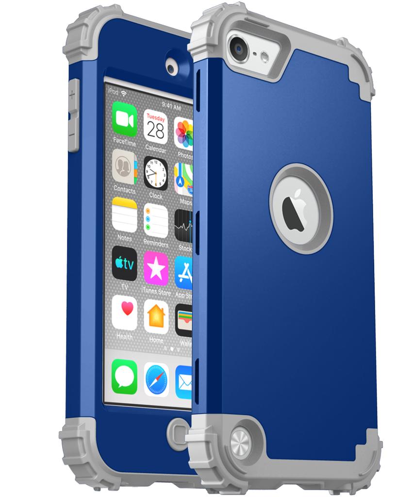 3-в-1 Прочный Ударопрочный Защитный Чехол-Броня Для Apple iPod Touch 5 6 7 Мягкий Силикон Жесткий Пластик Защитная Задняя Крышка