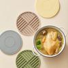 1 шт. круглая силиконовая подставка под стакан, термостойкая и противоскользящая, водонепроницаемая подставка под миску, подставка под кружку для кофе, декор для кухни