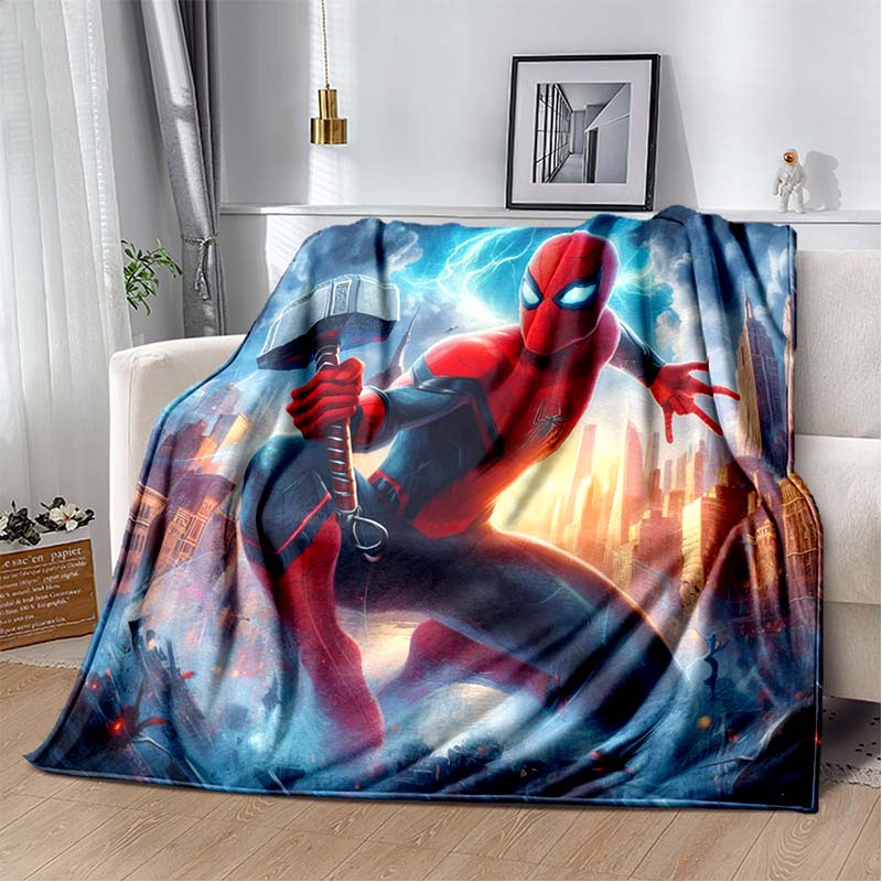 2026 New Spider-Man DIY Printed Blanket, Living Room/Bedroom Shawl, Suitable for Home, Office and Leisure Use, and Can Also Be