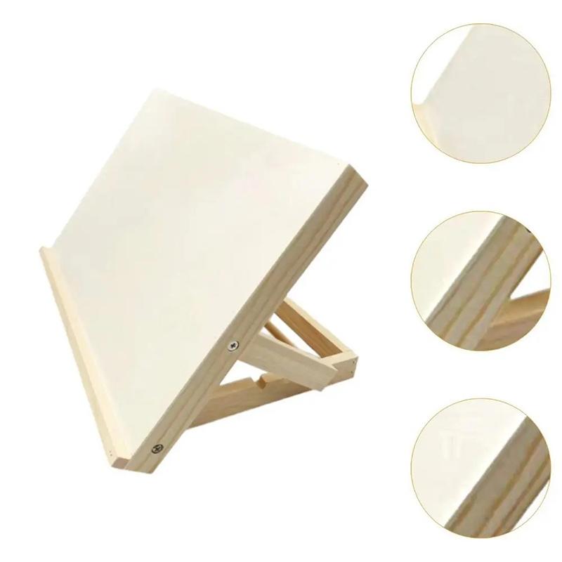 Foldable Tabletop Easel Lightweight Portable Wood Drawing Easel Art Supply Adjustable Sketching Painting Board Students Artist