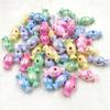 10 шт., креативные блестящие акриловые бисеры с УФ-покрытием, DIY ювелирные аксессуары, конфеты, два цвета, свободные бусины, изготовление браслетов, мода ручной работы