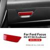 Real Soft Carbon Fiber Sticker For Ford Focus SE RS ST Ecoboost 2012 2013-2015 2016 2017 2018 LHD RHD Car Passenger Glove Box