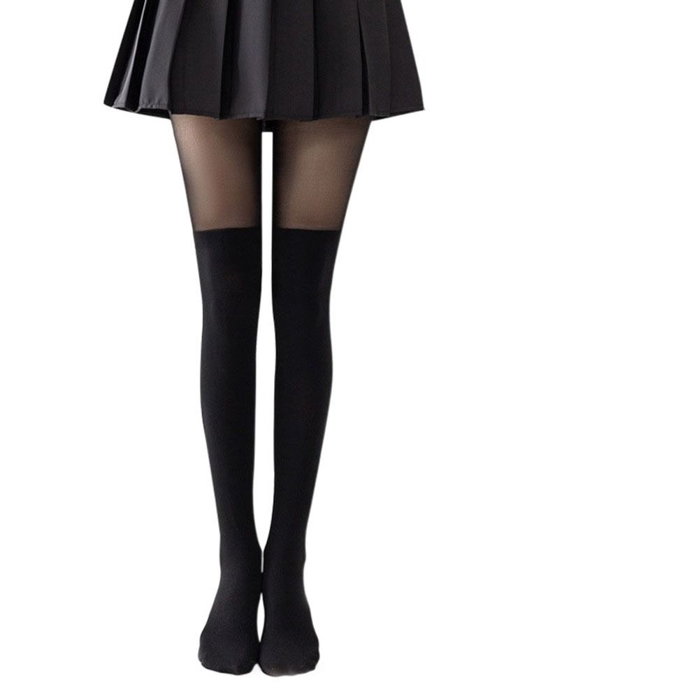 Dress Autumn Double Layer For Women Splicing Pantyhose Fake Calf Socks Women Stockings Tights