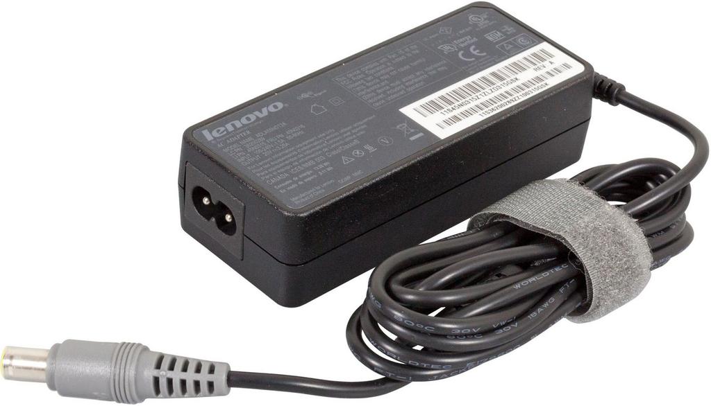 Lenovo TPG 65W 3-pin Power Adapter 45N0322, Notebook, Internal, 50/60 Hz, 20 V, Black, 45N0322