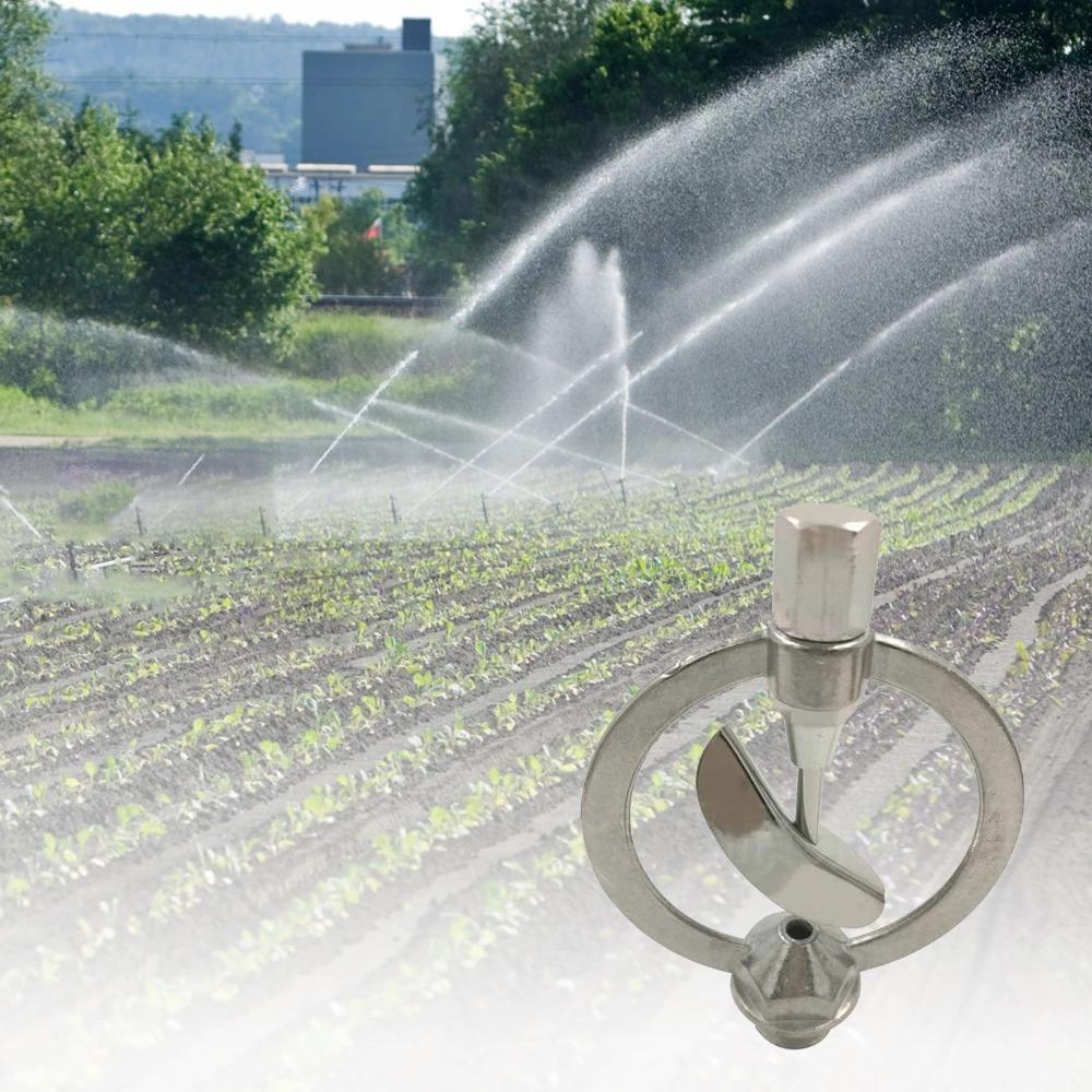 Automatic Watering Irrigation Sprinkler Heavy Duty Rotating Watering Scattering Nozzle Zinc Metal 360 Degrees Rotary Garden