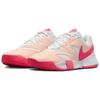 Nike Court Lite 4 Unisex Comfortable Wear Resistant Low Top Tennis Shoes White Pink Red FD6575-101