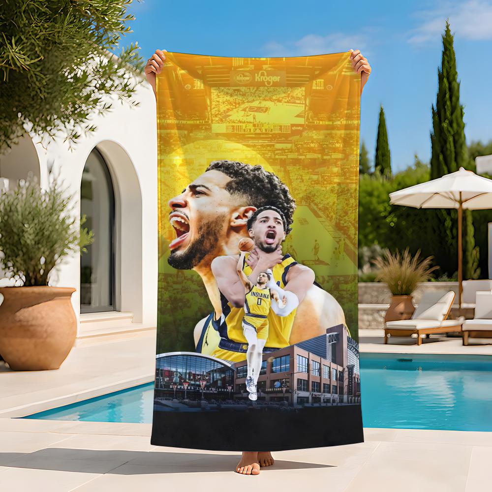 SportStar T-Tyrese H-Haliburton Towel Extra Large Beach Towel Quick Dry Sand Free Super Absorbent Lightweight hot
