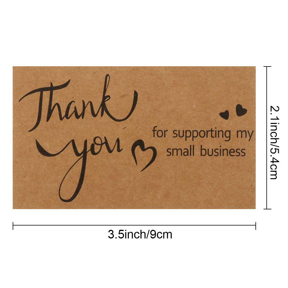 Открытки Открытки из крафт-бумаги «Спасибо за ваш заказ» «Спасибо за поддержку моего малого бизнеса»
