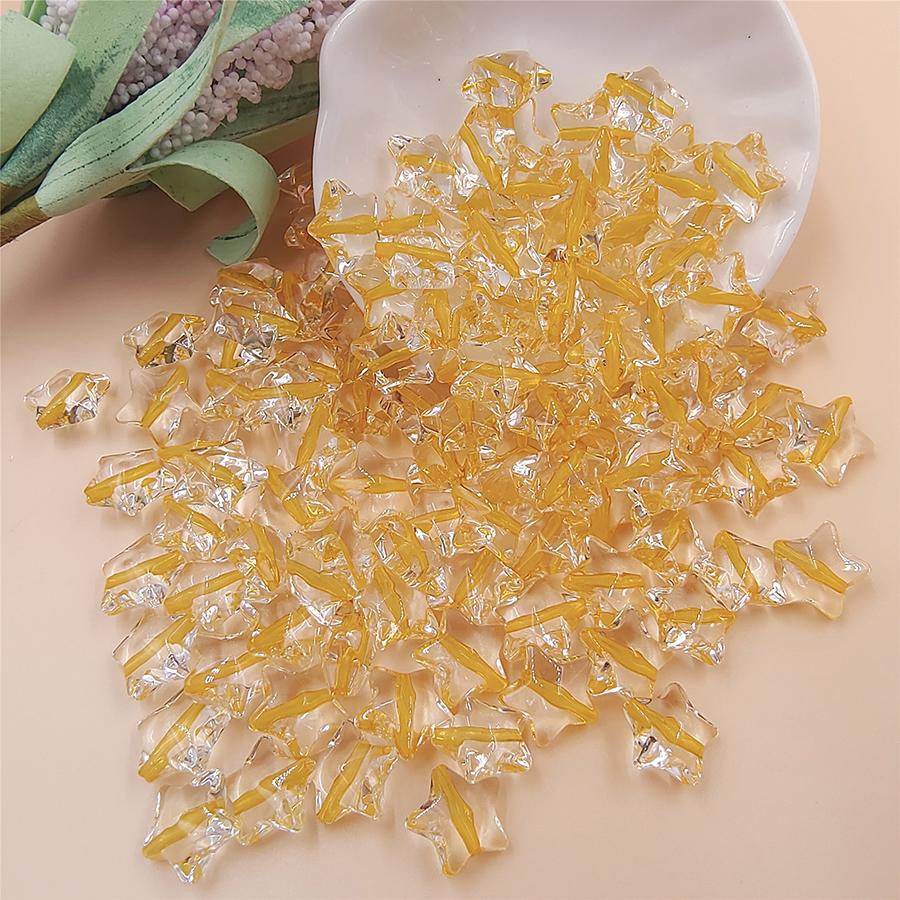 120 шт. бусины для изготовления бисера, ожерелья, браслета, изготовления ювелирных изделий, свободные бусины ручной работы, 13 мм, звезда, сделай сам, фурнитура, акрил