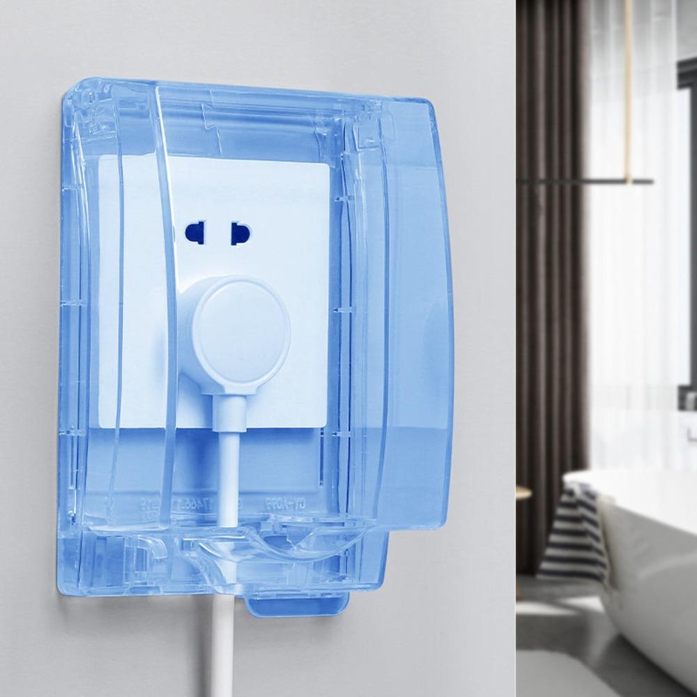 Настенная защитная крышка для выключателя Самоклеящаяся Увеличенная защита Розетка Ванная комната