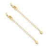 Color-Preserving 14K Gold-Plated Tail Chain Extension for DIY Handmade Bracelets and Necklaces