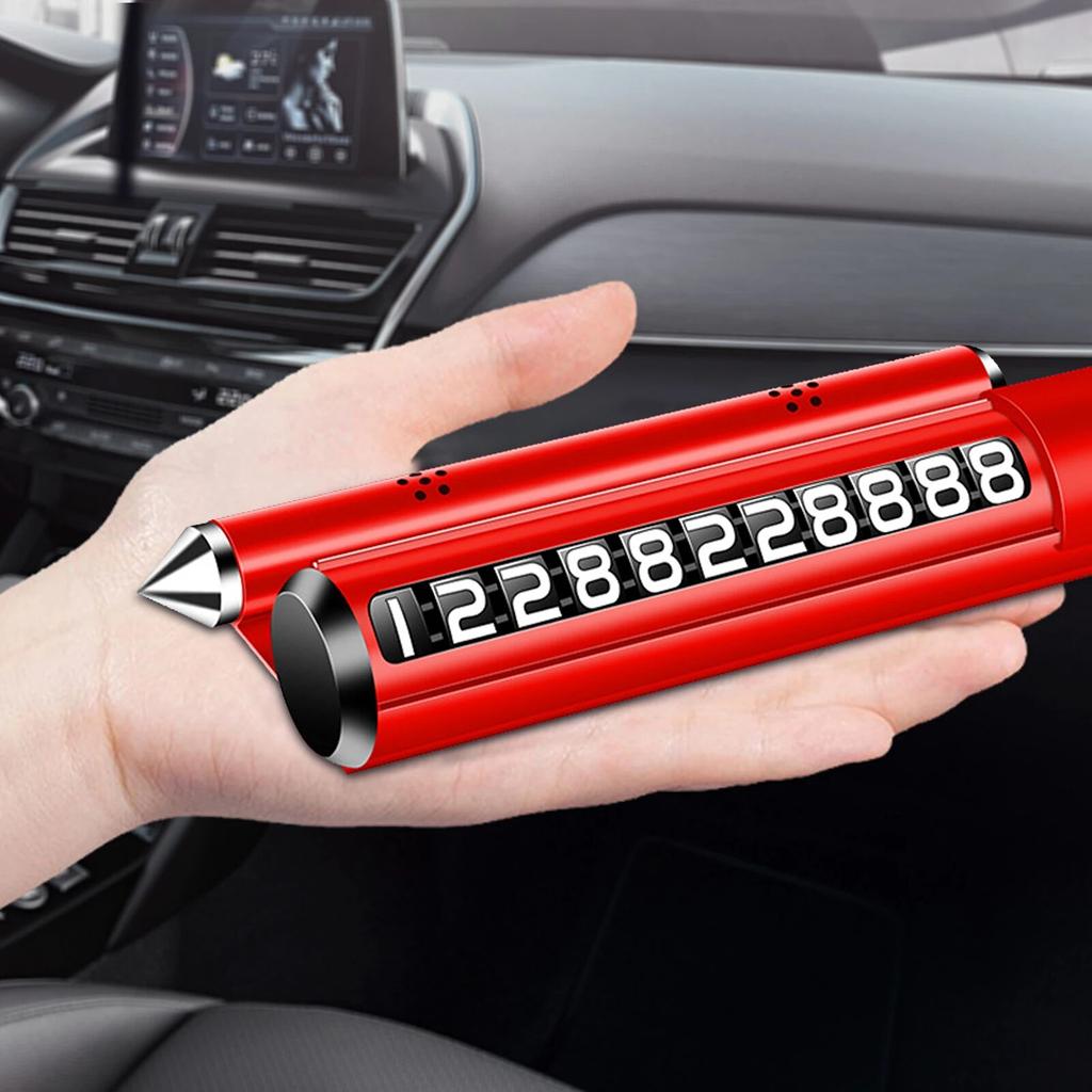 4 в 1 автомобильная временная парковочная карта телефонный номерной знак авто наклейки ящик стиль автомобильный Стайлинг с ароматерапией и безопасным молотком