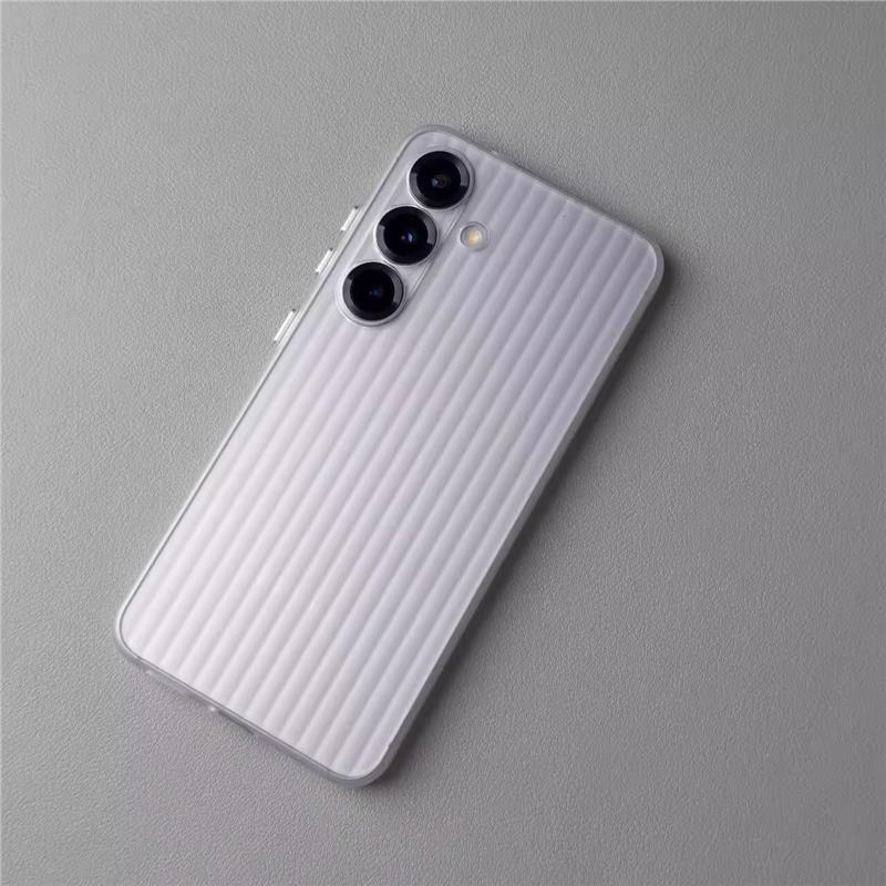 Подходит для чехла для мобильного телефона Samsung s25 s25Ultra ледяной матовый белый матовый жесткий чехол s24Ultra полоска для багажа