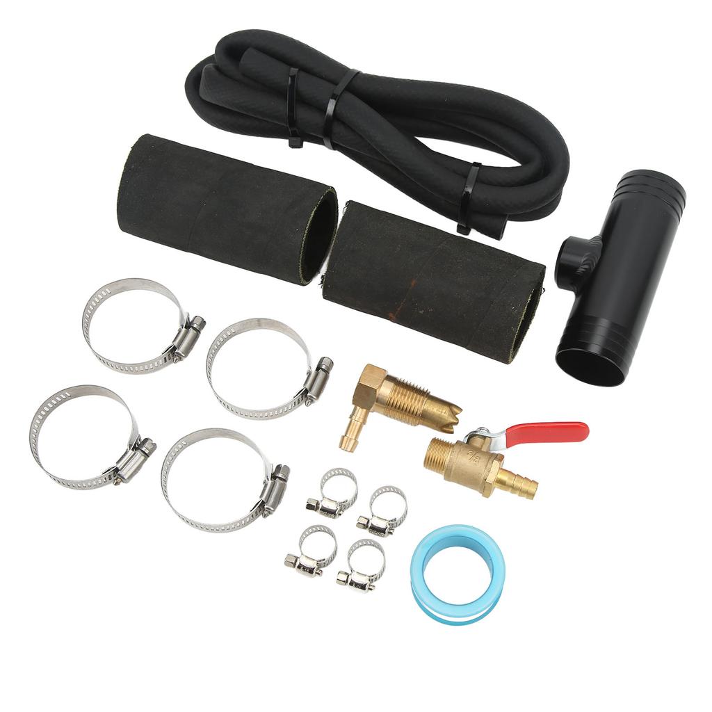 Auxiliary Transfer Tank Connector Kit with Fuel Pipe Connector Tee Clamp 11025 Replacement for Ford