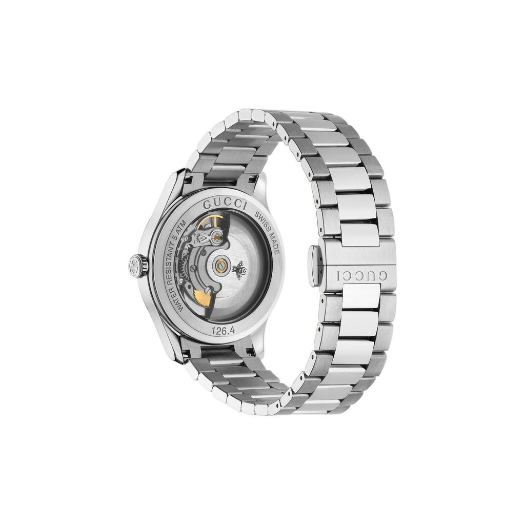 Gucci Automatic Mechanical Watch Stainless Steel Bracelet Gold Dial Men watches YA1264191
