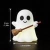 Glow in Dark Halloween Mini Ghost Statue 1PC Luminous Resin Ornament Portable Table Decor for Halloween Party Home Gift