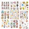 DIY Heat Transfer Cute Animals Set Iron-on Patches For Clothing Children T-shirt Decoration Applique