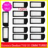 Запасные части для робота-пылесоса Ecovacs Deebot X1 OMNI / T10 OMNI, Резиновая / Боковая щетка, Крышка, Hepa-фильтр, Салфетка для швабры, Пылесборник