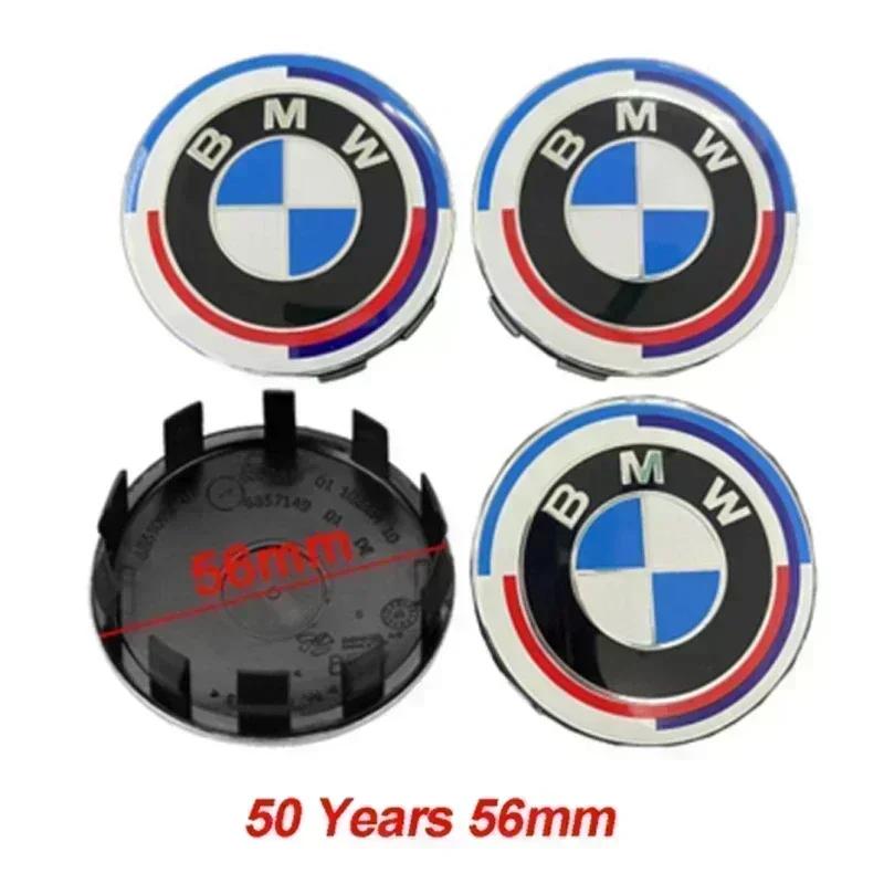 Для BMW E36 E46 E53 E90 E60 E61 E93 E87 X3 X5 F30 F20 F10 G30 Аксессуары 4 шт. 56/68 мм Колпачки ступицы центра колеса автомобиля Авто Накладки на обод