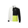 Retro Colorblock Long Sleeve Polo Shirt Men Tops Off-White 534680-93