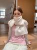 Korean high-quality solid-color wool-blended scarf women's autumn and winter soft waxy scarf warm knitted scarf wholesale