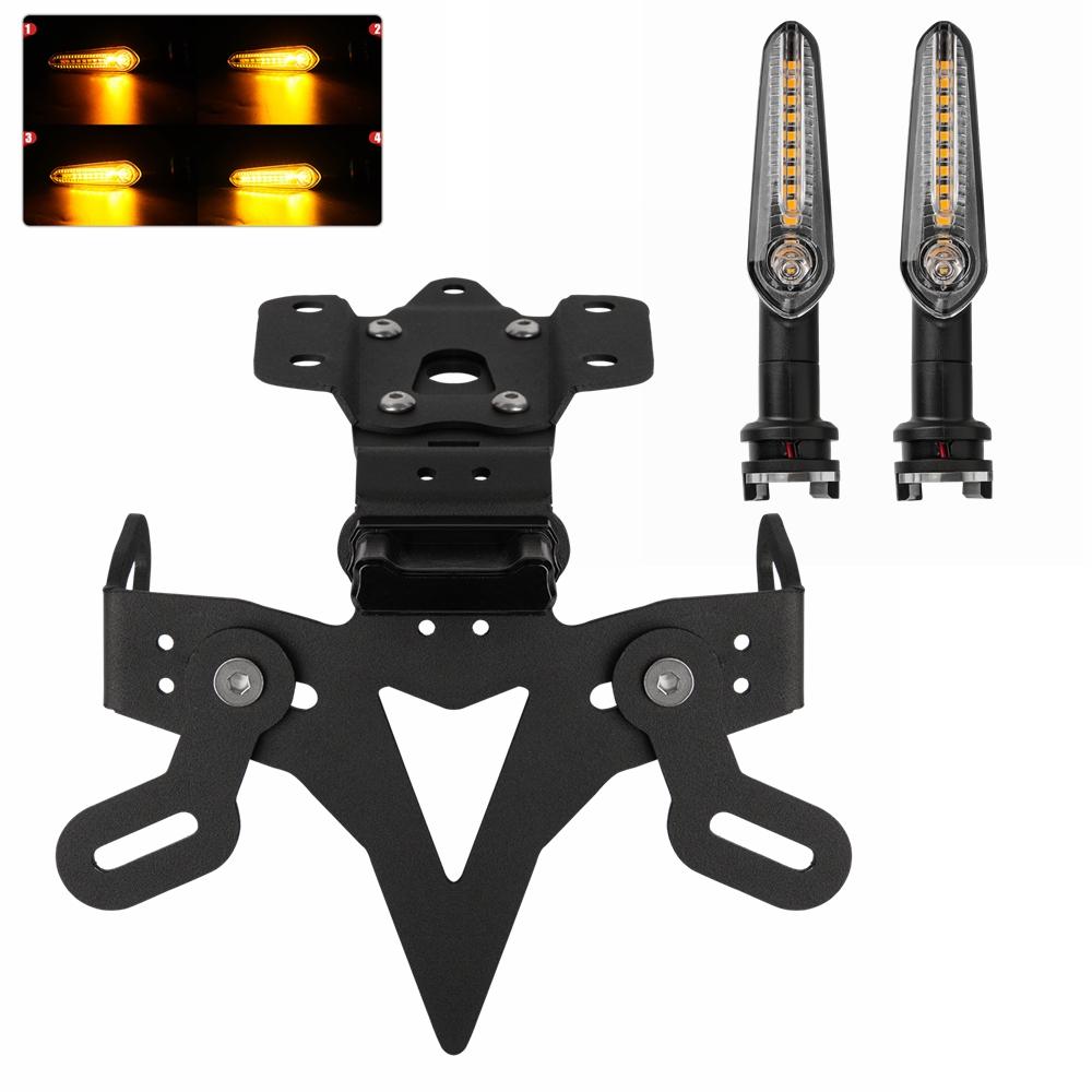 Для Yamaha MT-07/FZ-07 2013-2025 Мотоциклетный держатель номерного знака Элиминатор крыла Кронштейн для регистрации со светодиодом MT07 MT 07 2018