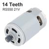 RS550 DC Motors 14 Teeth 21V Electric Motor 8.2mm 25000RPM Gear Micro Drill Motor High Torque Gear Box для электрической дрели / пилы