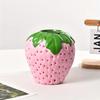 Mini Creative Strawberry Shaped Vase Flower Pot Decorative Ceramic Vase for Flower Arrangement Home Living Room Decoration Ornament