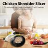 Upgraded Chicken Shredder with Transparent Cover: Large Anti-Slip Rotating Tool for Chopping Chicken, Beef, Cabbage,Vegetables