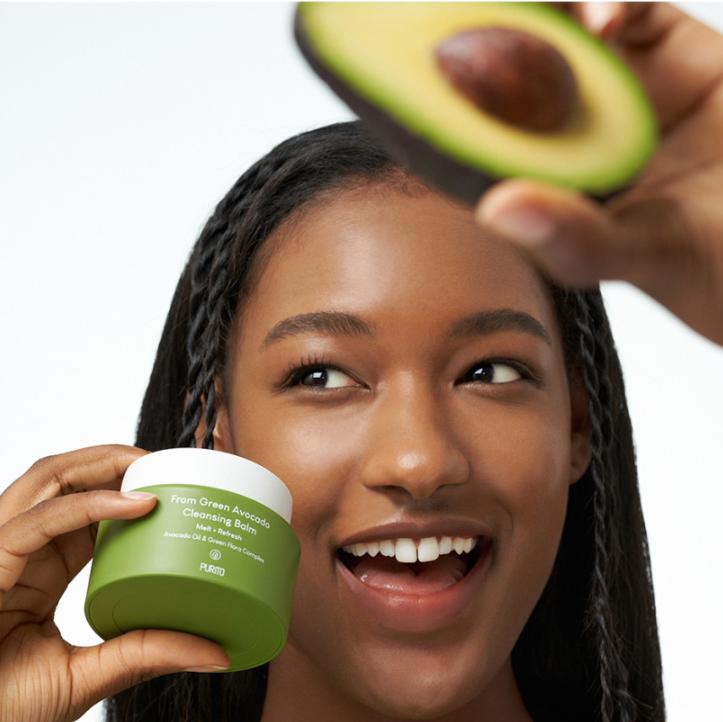 Purito Очищающий бальзам From Green Avocado 100 мл – Питательное средство для снятия макияжа с маслом авокадо