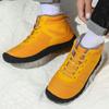 Fashion Men Snow BareFoot Casual Shoes New Winter Booties Outdoor Work Shoes Super Warm Fur Men Ankle Shoes Male Snow Boots Plus Size 48